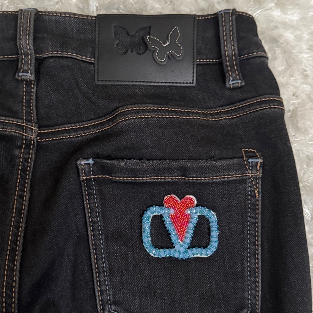 Valentino made in Italy 🇮🇹 black Jeans size M - Picture 7 of 7